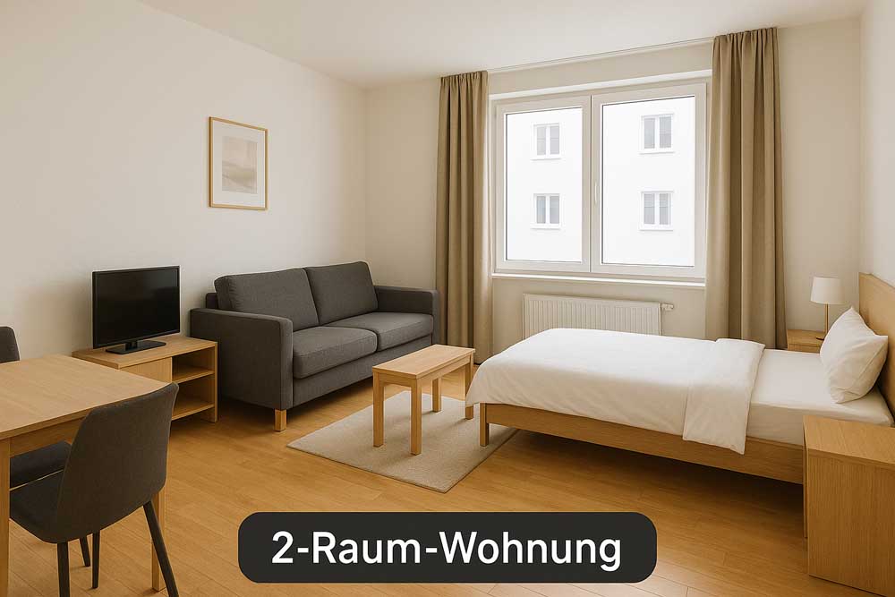 2-Raum-Apartment (Beispiel)